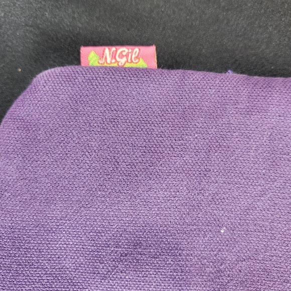 N Gil Whimsical Purple Owl Phone Bag Pouch Crossbody Strap Playful  Boho Novelty - Picture 6 of 7